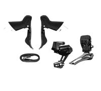 HYDBCNP Grupo de Cambios electrónico inalámbrico EDS TX con Freno de llanta de Fibra de Carbono, Sistema de Cambios Ligero para Bicicleta de Carretera(TX-RA6000-GS)