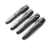 HYDBCNP Manilla Tirador Lateral manija para puerta Accesorios decorativos para la manija de la puerta del Mazda CX9 (2008-2014): resistentes a rayones.(1 hole carbon fiber)