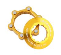 HYDBCNP Tambor Trasero para Bicicleta Candado Central para Bicicleta A Adaptador De 6 Orificios, Conversión De Bloqueo Central De Buje, Rotor De Freno De Disco De 6 Pernos para Ciclismo(Type 2 Glod)