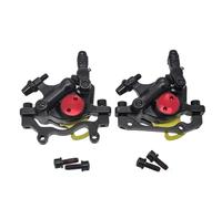 HYDBCNP Tambor Trasero para Bicicleta Pinza de Freno de Disco mecánico HB100, Kit de Pinza de Freno de 2 pistones, Bicicleta hidráulica Trasera y Delantera para Bicicleta de montaña(Black 1 Pair)