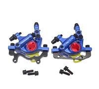 HYDBCNP Tambor Trasero para Bicicleta Pinza de Freno de Disco mecánico HB100, Kit de Pinza de Freno de 2 pistones, Bicicleta hidráulica Trasera y Delantera para Bicicleta de montaña(Blue 1 Pair)