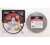 Hyde Kit de lijadora radial de 9 pulgadas con 10 discos de lijado, red de lijado, grano 120, bisagra giratoria de gran área, lijadoras de paneles de yeso con gancho y bucle de cambio rápido, ligero