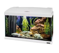 Hydor Acuario 40 litros para Peces Tropicales o de Agua Dulce, Incluye: Lámpara LED, Filtro Interno 2 Etapas para Agua cristalina, Calentador, 52 x 27 x h 36 cm Blanco