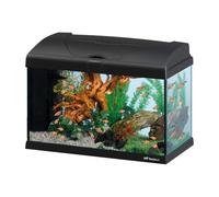 Hydor Acuario 40 litros para Peces Tropicales o de Agua Dulce, Incluye: Lámpara LED, Filtro Interno 2 Etapas para Agua cristalina, Calentador, 52 x 27 x h 36 cm Negro