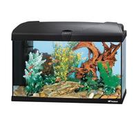 Hydor Acuario 60 litros para Peces Tropicales o de Agua Dulce, Incluye: Lámpara LED, Filtro Interno 2 Etapas para Agua cristalina, Calentador, 60 x 31,5 x h 39,5 cm Negro