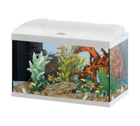 Hydor Acuario 60 litros para Peces Tropicales o de Agua Dulce, Incluye: Lámpara LED, Filtro Interno 3 Etapas para Agua cristalina, Calentador, 60 x 31,5 x h 39,5 cm Blanco