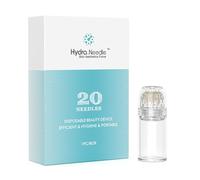 Hydra.Needle 20 Pins Microneedling Derma Stamp Longitud 0,5 mm, SIN SUERO para el Cuidado de la Piel, Estimulación del Crecimiento del Cabello y la Barba, Material de Titanio (0,5 mm, 20 Pins)