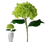 Hydrangea Artificial Flowers - Table Centerpiece Fake Bouquet, Flower Heads with Stem | Long Lasting Non Fading Washable Realistic Hydrangea Arrangement for Valentine's Day Home Decor Parrty Wedding