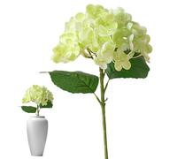 Hydrangea Artificial Flowers - Table Centerpiece Fake Bouquet, Flower Heads with Stem | Long Lasting Non Fading Washable Realistic Hydrangea Arrangement for Valentine's Day Home Decor Parrty Wedding
