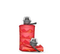 HydraPak Mountain Stow (350 ml, 12 oz) - Botella de agua extraíble - Ultralight & Packable Travel Bottle, Flexible Ski, Hike, Bike or Climb Squeeze Flask - Redwood Red