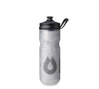 HydraPak Polar Bottle - Botella de agua aislada Polar Sport, sin BPA, botella para deportes y bicicleta con asa (blanco pulso, 600 ml)