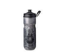 HydraPak Polar Sport - Botella de agua aislada sin BPA, botella para deportes y bicicleta con asa (negro pulso, 600 ml)