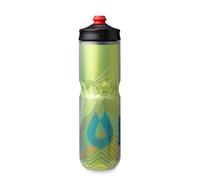 HydraPak Polar Surge Botella Térmica para Bicicleta - Botella de Agua de Alto Flujo para Ciclismo Deporte (Amarillo, 24oz)