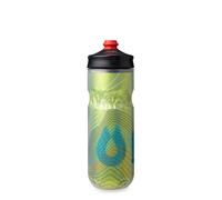HydraPak Polar Surge Botella Térmica para Bicicleta - Botella de Agua de Alto Flujo para Ciclismo Deporte (Amarillo, 20oz)