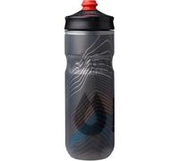Hydrapak Polar Surge Botella Térmica para Bicicleta - Cantimplora de Alto Flujo para Ciclismo y Deporte (Black, 20oz)