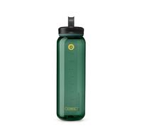HydraPak Recon 1L Recon - Botella de agua de plástico reciclado al 50%, ecológica y sin BPA, tapón de rosca de flujo regular, fácil de transportar (1 litro, verde)