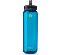 HydraPak Recon Recon - Botella de agua de plástico reciclado al 50%, ecológica y sin BPA, cierre de rosca suave, fácil de transportar (1 litro, azul)