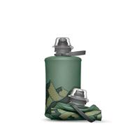 HydraPak Stow - Botella de agua plegable para mochilero (350 ml), sin BPA, ultraligera, tapa giratoria a prueba de derrames, color verde salvia