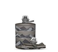 HydraPak Stow Moutains (500 ml) - Gris mamut - Botella de agua plegable - Botella de viaje ultraligera y plegable, botella flexible para esquí, senderismo, ciclismo o escalada