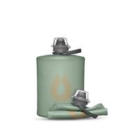 HydraPak Stow Water Drop (500 ml) - Verde Sutro - Botella de agua plegable - Botella de viaje ultraligera y plegable, botella flexible para esquí, senderismo, ciclismo o escalada