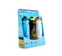 HydraPak Tempo - Botella de agua de mano para correr, paquete de 3 (525 ml), hecha para corredores, entrenamiento de maratón y botella exprimible para el día de la carrera. Perfecta para hidratación,