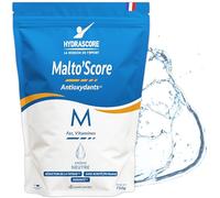 Hydrascore - Malto'Score 750 g - Maltodextrina, Hierro y Vitaminas B1, C & E - Preparación de Carbohidratos Antes del Esfuerzo - Optimiza Reservas Glicógeno - Deportes, Maratón, Pista, Triatlón