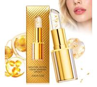 Hydrating Lip Balm - Color Changing Jelly Lipstick - Clear 3.8g Lip Care | Gold Foil Lip Balm Women Daily Care Beauty Makeup Hydration