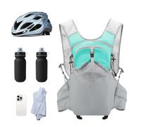 Hydration Backpack - Compact Biking Day-Pack with Reservoir | Water Pack For Outdoor Adventures | Lightweight Biking Day Pack Sport Bags For Running Hiking Festival Camping Trekking Cycling Gear
