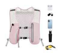 Hydration Running Vest, Breathable Trail Chest Pack, 5.12 Inch Adjustable Strap Gear with Non-Slip Phone Pocket, Bladder-Compatible Design for Women Hiking Cycling Camping