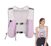 Hydration Running Vest, Breathable Trail Chest Pack, 5.12 Inch Adjustable Strap Gear with Non-Slip Phone Pocket, Bladder-Compatible Design for Women Hiking Cycling Camping