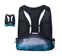 Hydration Vest, Women's Ergonomic Water Backpack, 3L Lightweight Design, Breathable with Adjustable Fit, Hydration Pack for Cycling, Trail Running, Fishing, Black Blue and White Green