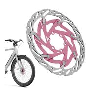 Hydraulic Disc Brake, Bike Brake Rotor, Cycling Brake Accessory, High Carbon Steel Build, Lightweight Aluminum Design, Mountain Road Scooter Use, 6,3 pulgadas Silver 1 pieza