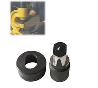 Hydraulic Hole Punch Die Set - Compatible with CH-70 Machine, Hydraulic Round Punch Die for Steel Sheet Copper Plate Aluminum Plate (Oval hole,5.5mm)