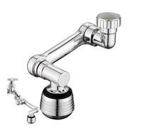 Hydraulic Interface - Multifunctional Faucet Attachment | -Resistant Alloy Architecture with Aeration Flow Calibration & Universal Thread Feature for Domestic Utilities