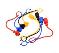 Hydraulic Iso7241a - Juego de cubiertas protectoras de goma de PVC rápido para conectores macho y hembra para conectores Parker 6600 5600 Hansen (3 sobre 8)