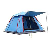 Hydraulic Tent Canopy for Camping Automatic Tents,3-4 People Beach High-Density Silver Rubber Fabric Camping Tent,Family Outdoor Picnic