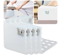 Hydream Tensor de Sábanas, 4 Piezas Ajustables Sujeta Sabanas Bajeras, Antideslizante Retenedor de Sábanas con Clips Sólidos para Todos los Colchones (Transparente)