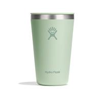 Hydro Flask-All Around Tumbler Press-In Lid(16 oz) - Acero inoxidable aislado - Resistente a salpicaduras y fugas, compatible con portavasos - Mantiene bebidas frías 24h y calientes 12h- Aloe