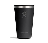 Hydro Flask - All Around Tumbler Press-In Lid 473 ml (16 oz) - Acero inoxidable aislado - Resistente a salpicaduras y fugas - Mantiene bebidas frías 24 h y calientes 12 h - Black