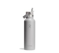 Hydro Flask Botella de Agua 621 ml 21 oz - Acero Inoxidable con Aislamiento al Vacío y Tapa de Pajita Flexible - Standard Mouth - Birch, 621ml (21oz)