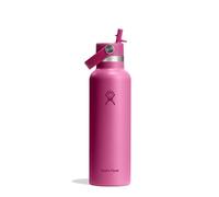 Hydro Flask Botella de Agua 621 ml 21 oz - Acero Inoxidable con Aislamiento al Vacío y Tapa de Pajita Flexible - Standard Mouth - Reef, 621ml (21oz)