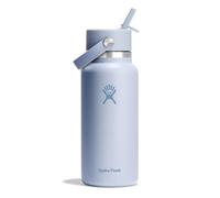 Hydro Flask - Botella de Agua 946 ml 32 oz - Acero Inoxidable con Aislamiento al Vacío y Tapa de Pajita Flexible - Wide Mouth - Surf, 946ml (32oz)