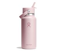 Hydro Flask - Botella de Agua 946 ml 32 oz - Acero Inoxidable con Aislamiento al Vacío y Tapa de Pajita Flexible - Wide Mouth - Trillium, 946ml (32oz)
