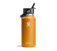 Hydro Flask - Botella de agua 946 ml 32 oz - de acero inoxidable aislada al vacío con tapa de paja Flex - Boca ancha - Fossil, 946ml (32oz)