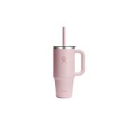 Hydro Flask - Travel Tumbler 710 ml (24 oz) Con tapa de presión con popote transparente - Acero inoxidable - Aislamiento al vacío de doble pared - Resistente a salpicaduras - Trillium
