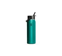HYDRO FLASK Botella de agua con tapa de pajita flexible ligera de 946 ml aislada verde oscuro