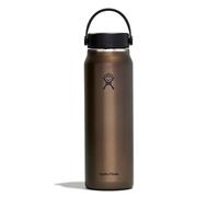Hydro Flask - Botella de agua ligera de 946 ml (907.2 g) Trail Series - Botella de agua reutilizable de acero inoxidable aislada al vacío con tapa flexible a prueba de fugas - Boca ancha - Obsidiana