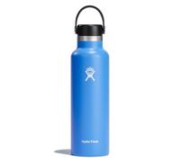 Hydro Flask - Standard Mouth - Botella de Agua 621 ml (21 oz) - Acero Inoxidable con Aislamiento al Vacío y Tapa a Prueba de Fugas y Revestimiento en Polvo - Standard Mouth - Cascade