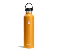 HYDRO FLASK - Bouteille d'eau 709 ml (24 oz) - Bouteille en acier inoxydable à isolation sous vide avec bouchon Flex étanche et revêtement en poudre - Goulot standard - Fossil