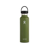 HYDRO FLASK - Cantimplora Isotérmica, Botella Térmica Acero Inox, Termo Aislamiento al Vacío, Tapón Flex Cap Antifugas y Recubrimiento Polvo, Libre de BPA, Apertura Estándar, Olive, 621 ml (21oz)